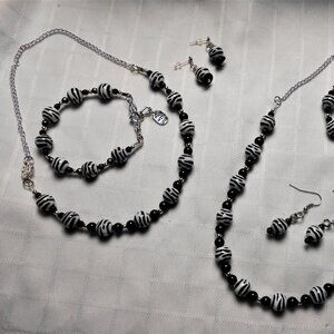 No 560 Set of six handmade jewelry pieces for daughter and mom: